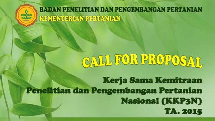 Call for Proposal KKP3N Tahun 2015