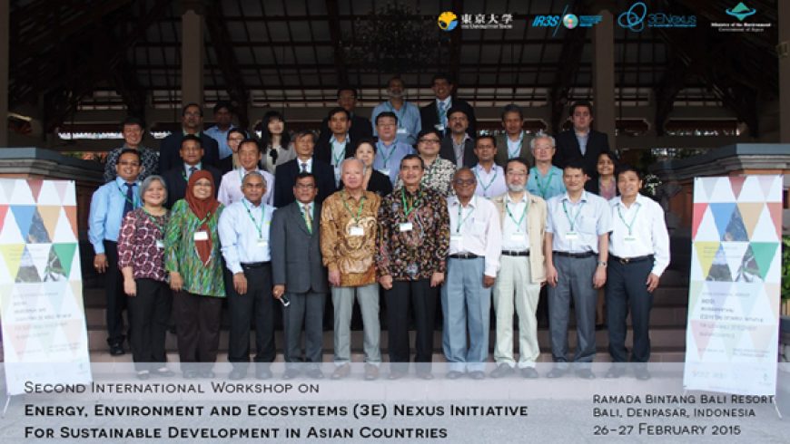 Berita: Second International Workshop on Energy, Environment and Ecosystem (3E) Nexus Initiatives for Sustainable Development in Asian Countries