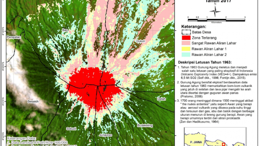 Penginderaan Jauh untuk Prediksi Potensi Bahaya dari Meletusnya Gunung Agung