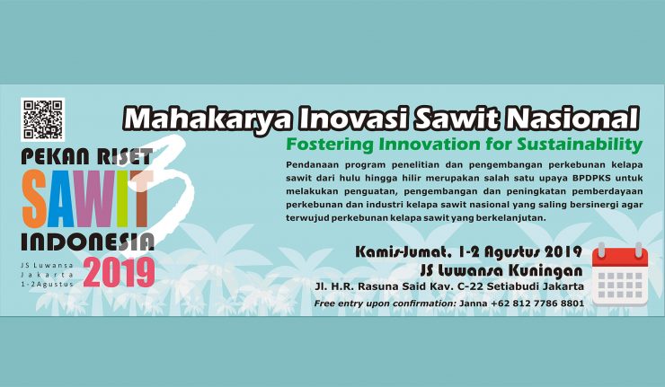 LPPM ITB Terpilih Sebagai Litbang Terbaik Pada Pekan Riset Sawit Indonesia 2019