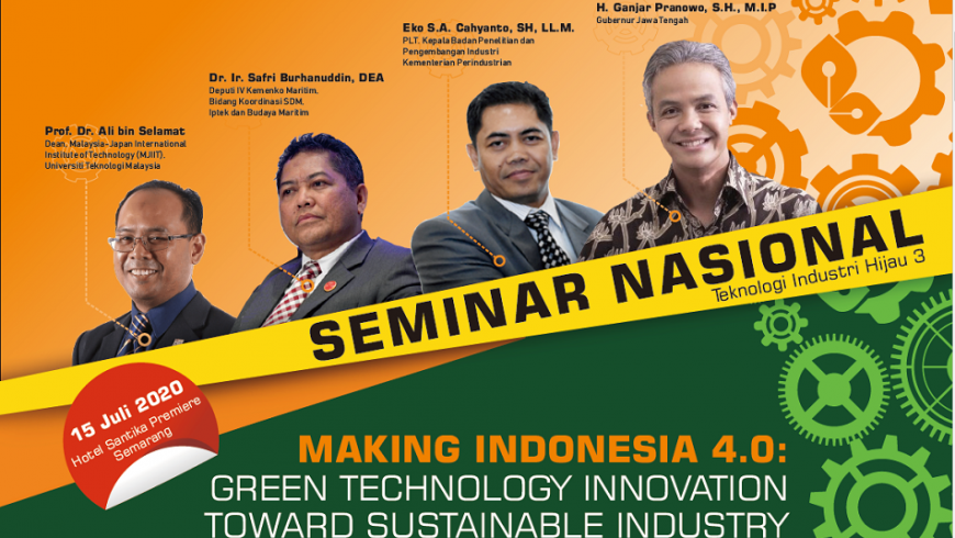 Seminar Nasional Teknologi Industri Hijau 3 Tahun 2020