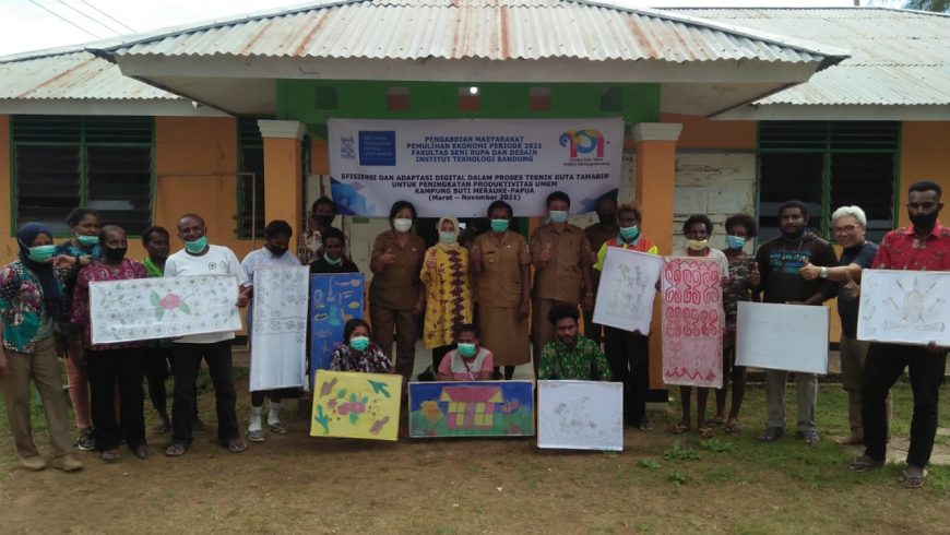 Tim ITB Memberikan Pelatihan Membatik Kepada Warga Buti, Kelurahan Samkai, Merauke