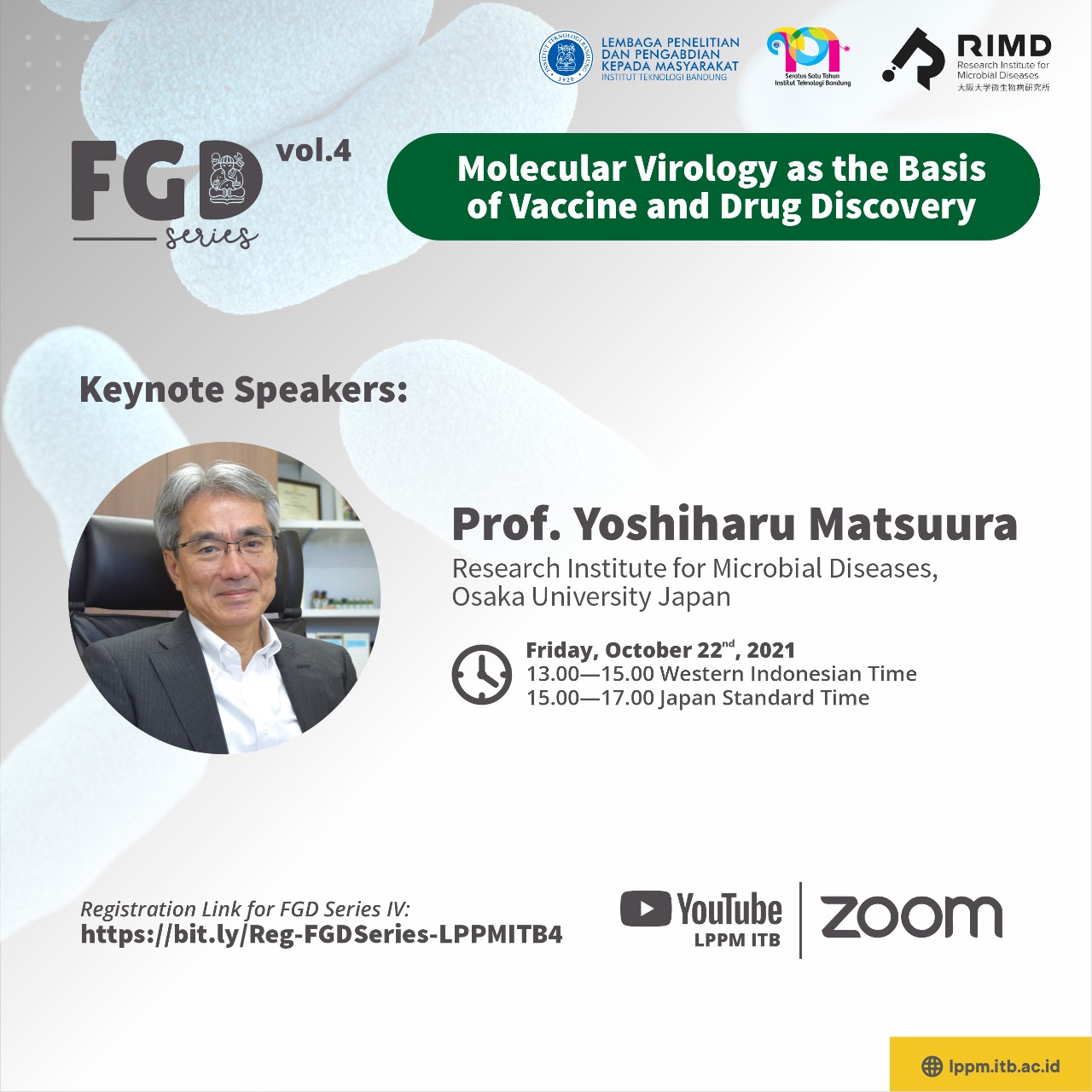 Focus Group Discussion LPPM ITB Vol IV “Molecular Virology as The Basis of Vaccine and Drug Discovery”