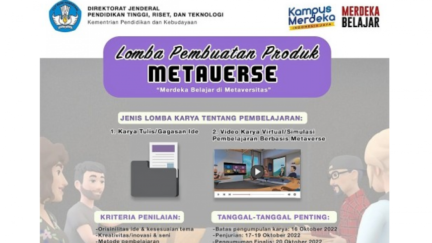 Lomba Pembuatan Produk Metaverse bertajuk “Merdeka Belajar di Metaversitas”