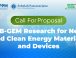 Call for Proposal ITB-GEM Research for New and Clean Energy Materials and Devices