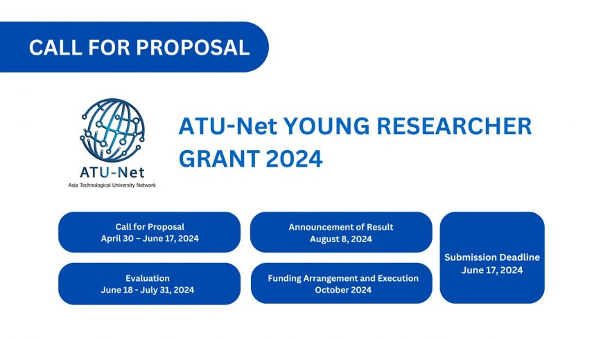 Call for Proposal: ATU-Net Young Researcher Grant 2024 (ATU-Net YRG 2024)